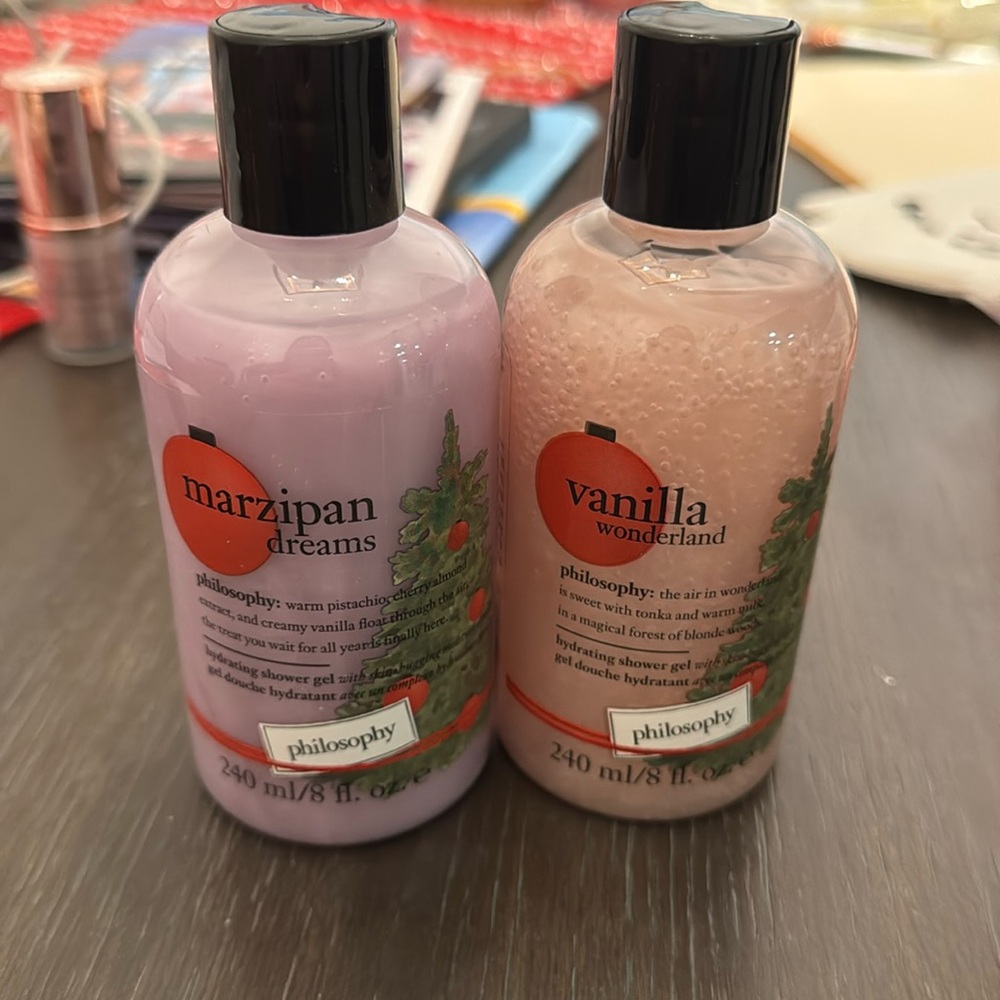 Philosophy Bundle of 2 Shampoo/Shower Gel/Bubble Bath Holiday Brand New 8oz each